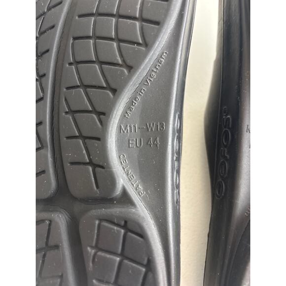 OOFOS OOahh Recovery Slides Men’s 11 Black EU 44 Comfort Sandals - Picture 5 of 6